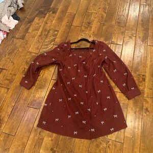 Cider Wine Knit Tee - Deep Burgundy